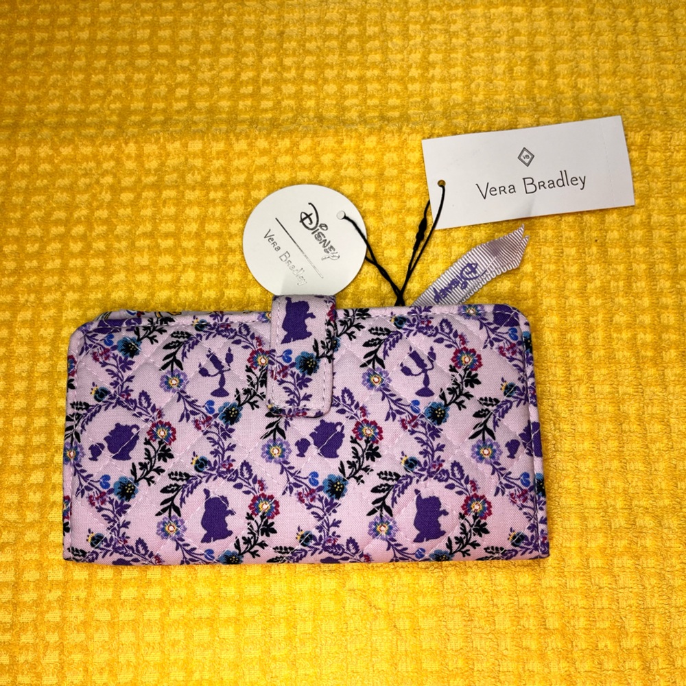 Vera Bradley 🌹Disney Beauty and the Beast wallet RFID!
